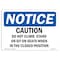 Signmission OSHA Notice, 3.5" Height, Caution Do Not Climb Stand Or Sit On Seats Sign, 5" X 3.5", Landscape OS-NS-D-35-L-10469 - alternate 1